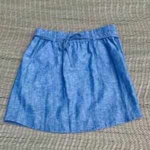 "Loft" Mini Skirt, Chambray, EUC, M 